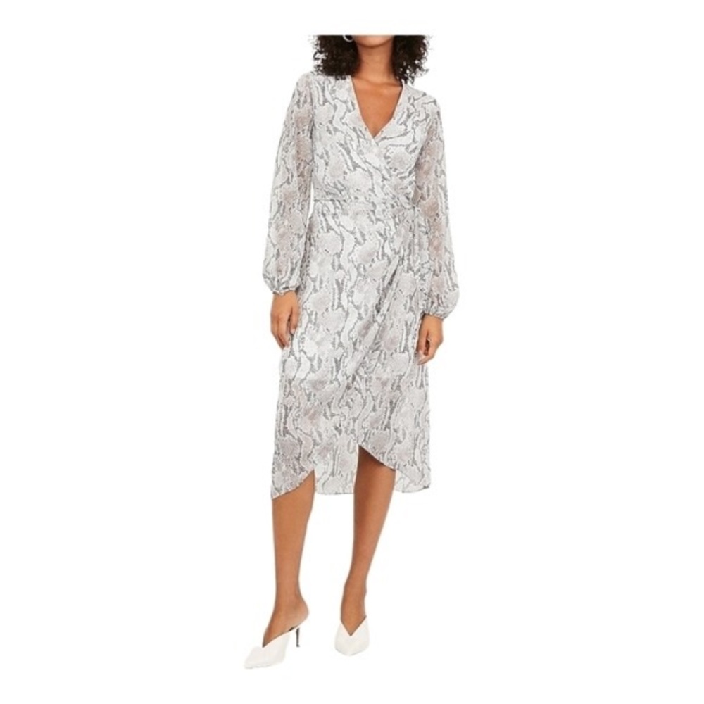 NWT EXPRESS Snakeskin Print Wraparound Dress, Sz XS